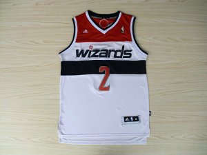 Maillot De Basket Washington Wizards John Wall 2 Tissus Sportif Fans Edition Blanc